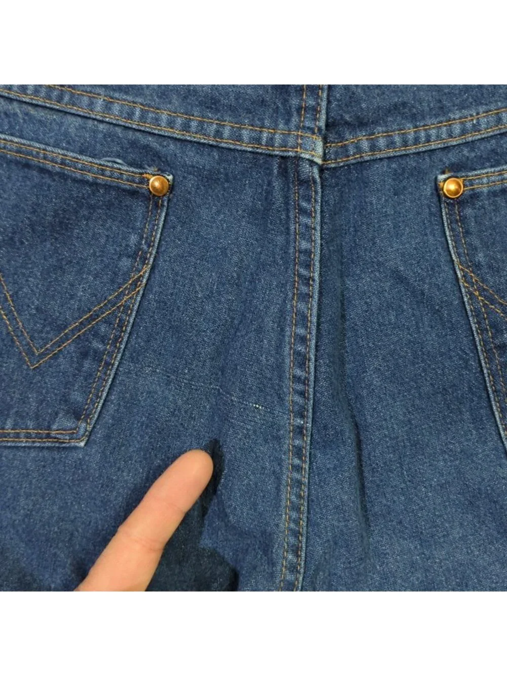 Wrangler VTG Jeans Men's 38x34 Fits 35x32 Blue 13MWZ Cowboy Cut Western USA Made